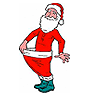 Image of a thin Santa