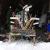 Santa's hockey stick chair