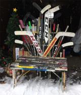 Santa Claus' Hockey Chair for the NHL Classic 100 Santa Village
