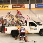 Santa at the 67s Teddy Bear Game